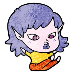 pretty cartoon elf girl