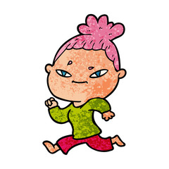 cartoon woman