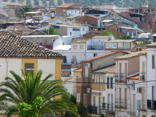 Fototapeta premium Villanueva del Arzobispo,pueblo de Jaén, en Andalucía (España), enclavado en la comarca de Las Villas. El municipio también comprende las localidades de Gútar y Barranco de la Montesina