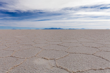 the heart of the Salar de Uyuni salt marsh