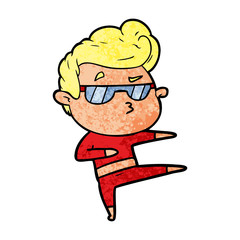 Fototapeta premium cartoon cool guy