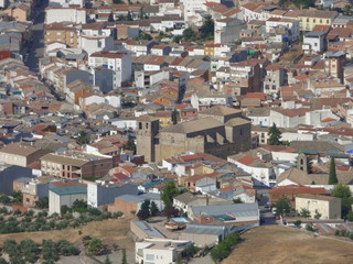 Fototapeta na wymiar Villanueva del Arzobispo,pueblo de Jaén, en Andalucía (España), enclavado en la comarca de Las Villas. El municipio también comprende las localidades de Gútar y Barranco de la Montesina