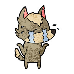 cartoon crying wolf