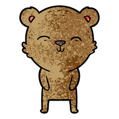 happy cartoon bear