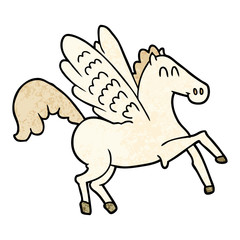 cartoon winged horse