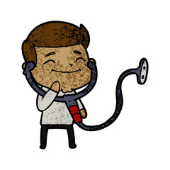 happy cartoon doctor