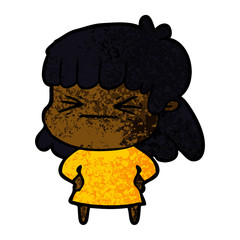 cartoon angry girl