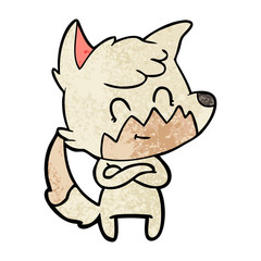 cartoon friendly fox