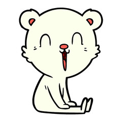 happy polar bear cartoon