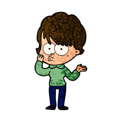cartoon woman