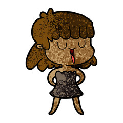 cartoon woman