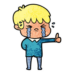 cartoon boy crying