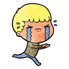 cartoon man crying