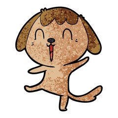 happy cartoon dog