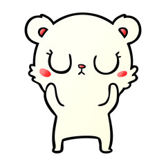 Obraz premium happy polar bear cartoon