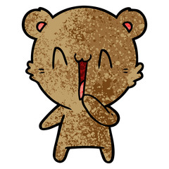 happy bear cartoon