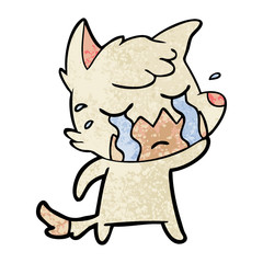 crying fox cartoon
