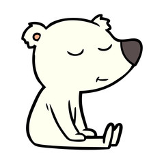 happy polar bear cartoon