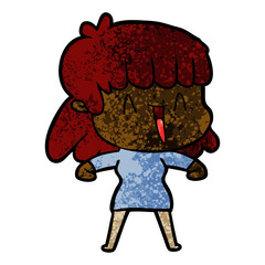 Fototapeta premium cartoon woman