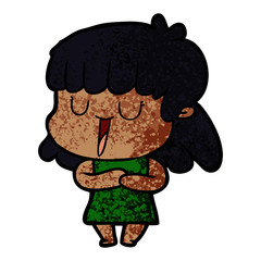 cartoon woman laughing