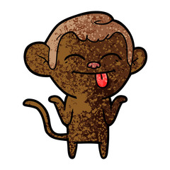 funny cartoon monkey