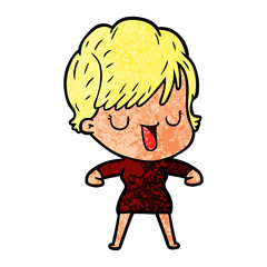 cartoon woman talking
