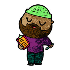 cartoon man with beard