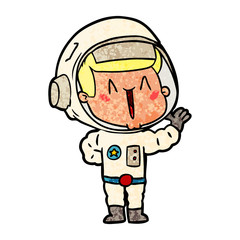 singing cartoon astronaut