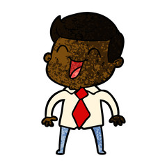 cartoon man laughing