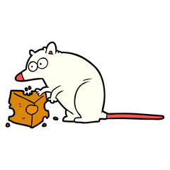 cartoon mouse with cheese
