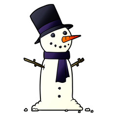 cartoon snowman