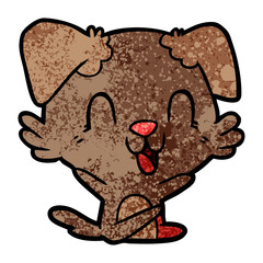 laughing cartoon dog