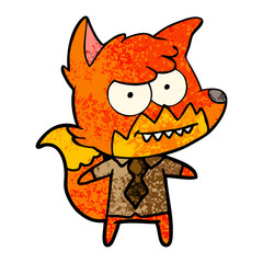 cartoon grinning fox