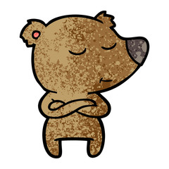 happy cartoon bear