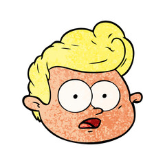 cartoon male face