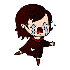 cartoon crying vampire girl
