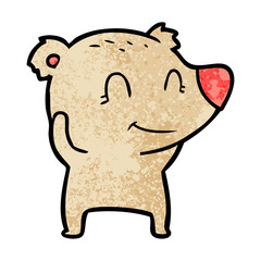 smiling polar bear cartoon