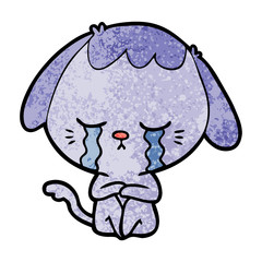 cartoon crying dog