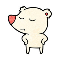 Obraz premium happy polar bear cartoon