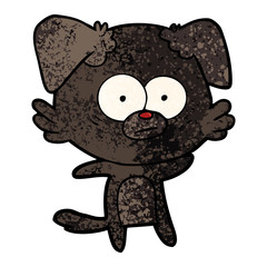 nervous dog cartoon