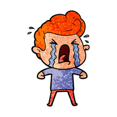 cartoon crying man