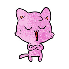 cartoon cat singing