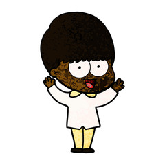 Obraz premium happy cartoon boy