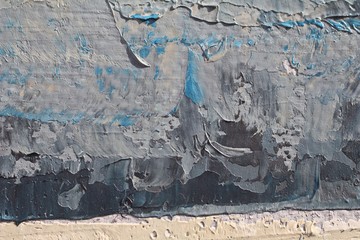  Closeup texture background with  blue, gray, white colors. Vivid colorful detailed vibrant brush...