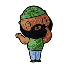 cartoon bearded man