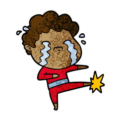 cartoon man crying