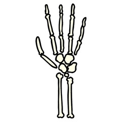 cartoon skeleton hand