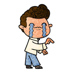 cartoon man crying