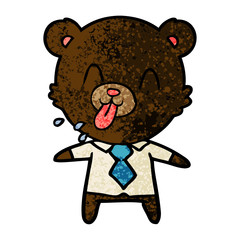 rude cartoon bear boss