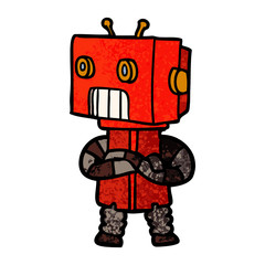 cartoon robot